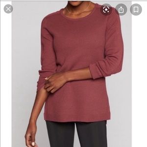 Athleta waffle knit merino wool sweater